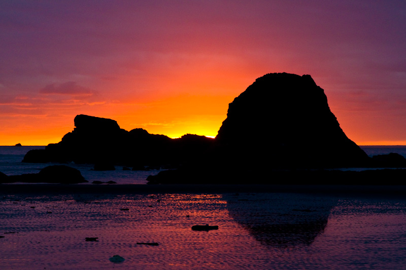 Ruby Beach At Sunset